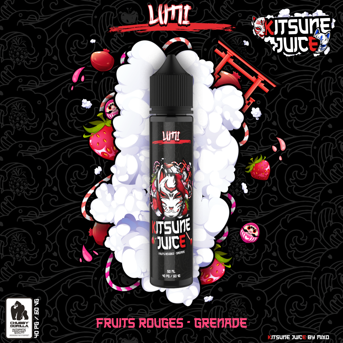 Eliquide Kitsune Juice by Le Mixologue Umi 50ml Vape Smoker